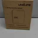 Uniclife 20 Position Key Cabinet with Combination Lock Resettable Black Digital Security Storage Box Steel Key Organizer with Colorful Key Tag Labels Stickers and Hooks