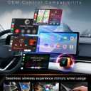 2026 Upgraded Wireless CarPlay Adapter for iPhoneAndroid, Car Play Mini Wired to Wireless Adapter for CarPlay Android Auto 2 in 1 Plug and Play Stable Connection