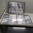 Americanflat 16x20 Picture Frame with Polished Front Cover - Set of 3 - Slide-In Photo Frame with Buildable Molding - Fusion Collection - Picture Frames for Wall Display - Black