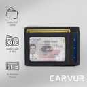 Thin RFID Blocking Full Grain Genuine Leather Slim Front Pocket Minimalist Wallet with ID Window and Cash Pocket - (SC10)