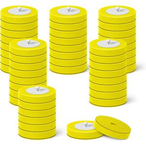 48 Count Disposable Toilet Brush Heads, Toilet Bowl Wand Refills for Toilet and Bathroom Cleaning, Yellow Lemon Fragrance, Not Suitable for Electric Toilet Brushes