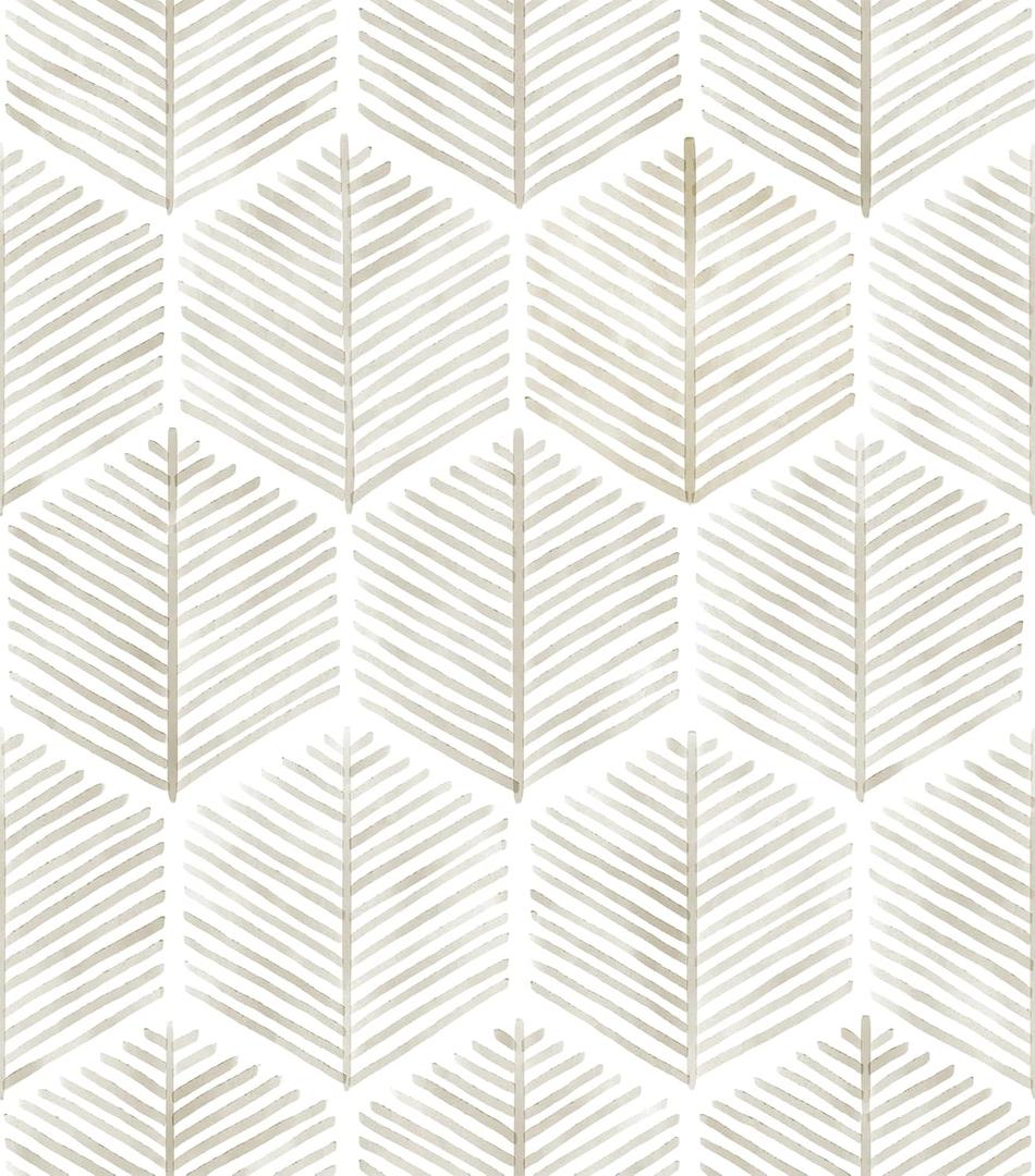 MelunMer Modern Peel and Stick Wallpaper Boho Contact Paper for Cabinets/Drawers 591In L 17.3In W Self Adhesive Removable Wallpaper for Bedroom/Bathroom Waterproof Geometric Contact Paper Beige/White (591"17.3" 70.95 sq.ft)