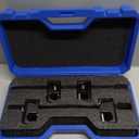 Orion Motor Tech Heavy Duty Ball Joint Press & U Joint Removal Tool Kit with 4wd Adapters, for Most 2WD and 4WD Cars and Light Trucks (BK) (dark gray C-frame)