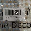 OJIA Outdoor Porch Rug Front Door Mat 24'x51, Washable Checkered Entry Striped Front Door Rug Cotton Woven Kitchen Carpet Small Area Rug for Entryway Patio Bedroom Bathroom (Blue/White/Tan)