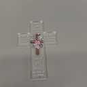 Chunful Acrylic Christian Jesus Gift for Women Men Acrylic Standing Cross Religious Inspirational Gifts with Bible Verse and Prayers Sunflower Cross for Friends Mom Wife Colleague(Fresh Style)