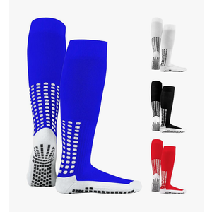 LUX Anti Slip Soccer Knee Socks,Non Slip Football/Basketball/Hockey Sports Grip Socks, One Size