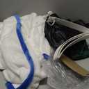 Cousin Eddie Costume Christmas Vacation Robe Belt with Trapper Hat Set Adult Halloween Cosplay Outfits (XX-Large, White)