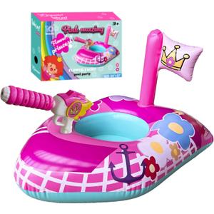 Inflatable Pool Floats Kids-Girls Pool Toys for Toddlers Ages 3-8, Kids Floats for Swimming Pool, Pink Princess Pool Floaties for Summer Water Toys