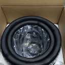 Set of 3 Singing Bowls Life of Flower Black 8-12 inch 8"G 10"E 12"C Frosted Quartz Crystal Sound Healing Bowls with 1 Mallet Suede 1 Striker 3 O-rings