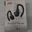 JVC Sport True Wireless Earbuds Headphones, Lightweight and Compact, Long Battery Life (up to 30 Hours), Sound with Neodymium Magnet Driver, Water Resistance (IPX5) - HAEC25TB (Black), Small