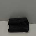 MIULEE Black Corduroy Pillow Covers Pack of 2 Boho Decorative Spliced Throw Pillow Covers Soft Couch Pillowcases Cross Patchwork Textured Cushion Covers for Living Room Bed Sofa 18x18 inch