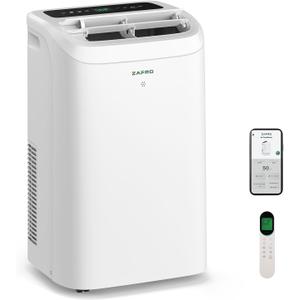 ZAFRO Portable Air Conditioners-12,050 BTU (8,050 BTU SACC) Smart AC Ultra-Quiet(44dB),Voice/APP/Remote,24H Timer with Fan & Dehumidifier, Easy Installation Portable AC for Bedroom, Living Room