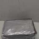 Lifewit 6 Pack Clothes Storage Bins with Lids, Foldable Blanket Storage Bags with Zippers, Clear Window and Reinforced Handles, Closet and Organization for Clothing, Sweater, Comforter, Bedding, Gray