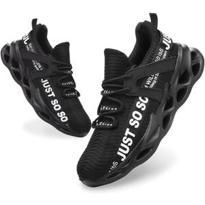 Furuian Steel Toe Shoes for Men Women Lightweight Slip On Safety Work Shoes Comfortable Steel Toe Sneakers 5.5W/4M