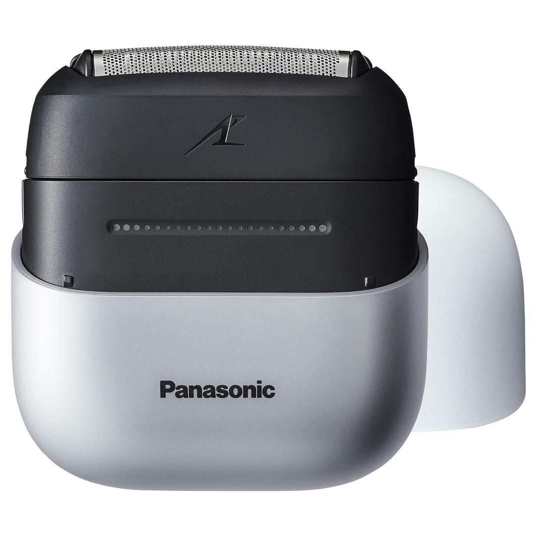 Panasonic Swipe Right Travel Shaver for Women, Portable Electric Razor with USB-C Charging, 3-Blade Cutting System for Dry or Wet Use, White/Silver - ES-CM3A-W