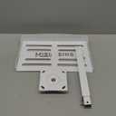 Universal Projector Ceiling Mount with Tray, Projector Mount Hidden Cable Routing, Height Adjustable up to 22.8 inches, Holds up to 11 lbs, Ideal for Home Theater and Office - White