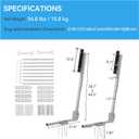 Colinktool Adjustable Boat Trailer Guide-on, Boat Trailer Guide Side Roller Guides System for Fishing Boat or Sailboat Trailer