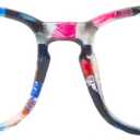 2 x Square Blue Light Blocking Glasses,Computer/Gaming/Screen Glasses for Women or Men (Flower)