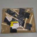 Bates- Foam Paint Brushes, 2 Inch, 16 Pack, Wooden Handle, Sponge Brushes for Painting, Staining, Varnishes, Gluing and DIY Craft Projects on Wood, Metal & More (Black)