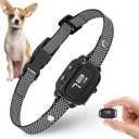 Anti-Bark Collar for Small Dogs, No Shock Barking Collars with 7 Sensitivities, 3 Adjustable Modes Beep & Vibration, IP67 Waterproof - Effective & Humane Small Dogs Bark Collar-Gloss Black (B-Gloss Black)