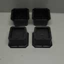 Bed Riser/Furniture Lift Bed/Bed risers/Furniture Lifter/Table risers/Frame Risers Create Under Bed Storage Heavy Duty for Furniture Height Adjustment (Black 4 Pack, 3 Inch)