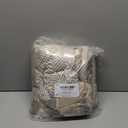 CASAAGUSTO Boho Throw Blanket - Beige and Gray Decorative Blankets with Tassel, Printed Flannel Bohemian Blanket for Chair, Bed, Sofa, Couch(50 * 60, Beige and Gray)