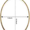 guofa 11'' Oval Embroidery Hoop for Cross Stitch, 2PCS Imitated Wood Pastic Hoops for Arts Hanging Decoration
