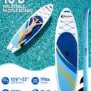 PORTAL SUP Inflatable Paddle Board for Adults 10'6'' Stand Up Paddleboard,Non-Slip Deck Blow up Paddle Boards with Adjustable Paddle, Carry Bag, and Repair Kit