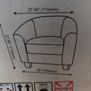 Sitswell Jada Upholstered Accent Chair in Grey