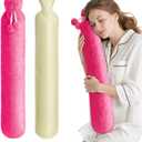 Hot Water Bottle with Cover, 2L Rubber Hot Water Bag with Soft Cover (2 Liter), for Cramps, Compress Pain Relief, Removable Hot Cold Pack (Rose Red)