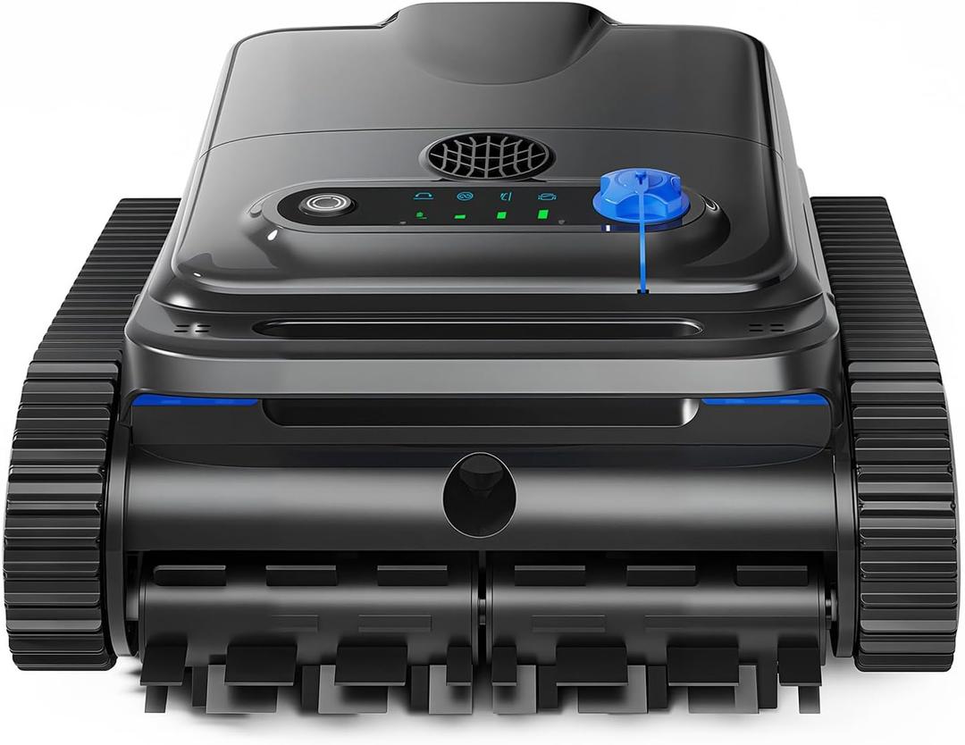 2026 Upgrade OUCAXIA Robotic Pool Vacuum, 4L Large Capacity Pool Vacuum for Inground & Above Ground Pools Wall Climbing Pool Robot for Floor/Wall/Waterline/All Cover Up to 2200sq.ft, Auto-Parking