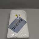 Disposable 3 Ply Paper & Plastic Tablecloth Absorbent, Waterproof, White Table Cover for Rectangle Tables fits 6-8 Foot Tables Size: 54'' X 108'' Pack of 5