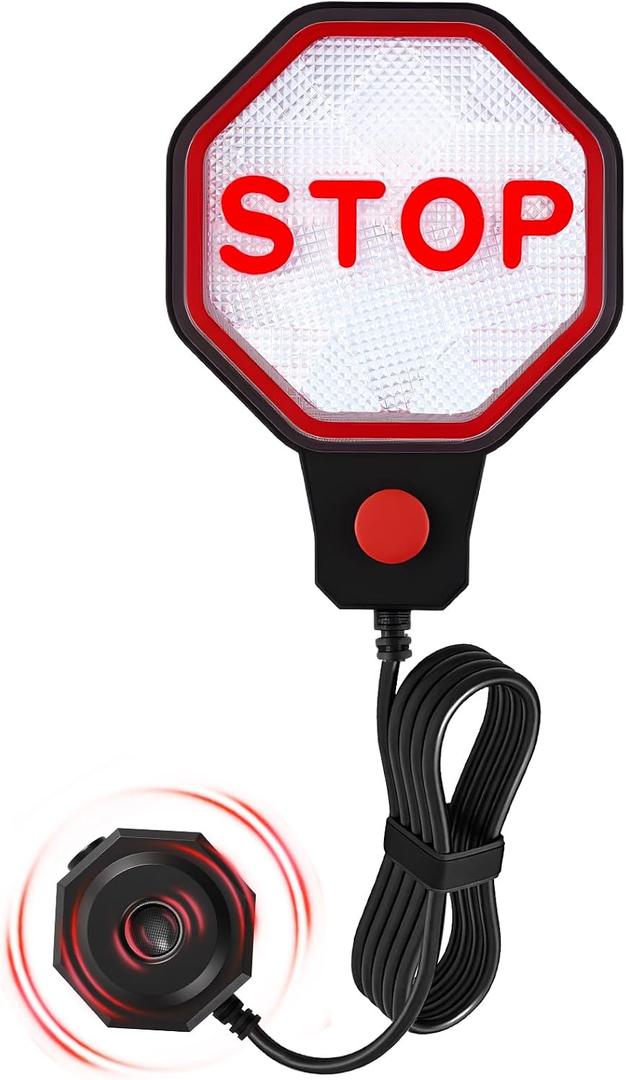 Strdfeve Garage Parking Sensor for Cars Adjustable LED Parking Aid with Red/Yellow/Green Indicator, 6"6 ft Stop Distance