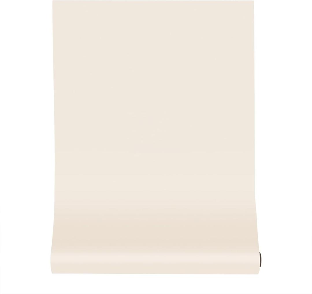 394''x23.6'' Cream Wallpaper Peel and Stick Contact Paper Beige Matte Textured Solid Color Self Adhesive Wall Paper Removable Renter Friendly for Cabinets Drawers Bedroom Kitchen
