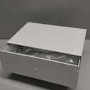 Toilet Paper Roll Holder, Wall-Mounted Bathroom Tissue Organizer with Storage Shelf, Adhesive Toilet Paper Holder Modern Matte Black,12.37L x 5.11W inches