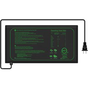 1 Pack 21W Seedling Heat Mat for Seed Starting,10" x 20.75" Waterproof Heating Pad for Indoor Plants Germination(M)