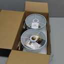 UMEXUS Small Cordless Lamp Rechargeable Table Lamps Set of 2, Dimmable Battery Operated Lights, Portable Accent Light for Side Table Restaurant Dining Outdoor, Blue Fabric Shade, Antique Brass