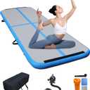 Air Tumbling Mat Tumble,10ft Inflatable Gymnastics Air Mat for Gymnastics Training/Home Use/Yoga/Water Gymnastics With Pump