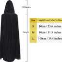 ROMASA Kids Hooded Velvet Cloak,Halloween Costume Cape,Fancy Cosplay Robe for Dress Up Party