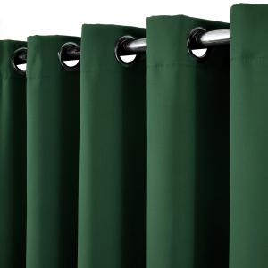 Grommet Blackout Room Darkening Curtains 1 pcs 100 x 116" Green