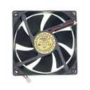 for YATE Loon D90BH-12 Cooling Fan DC12V 0.27A Size:90X90X25MM 3600RPM 55.68CFM 2-Wire Workstation Cooling Fan.