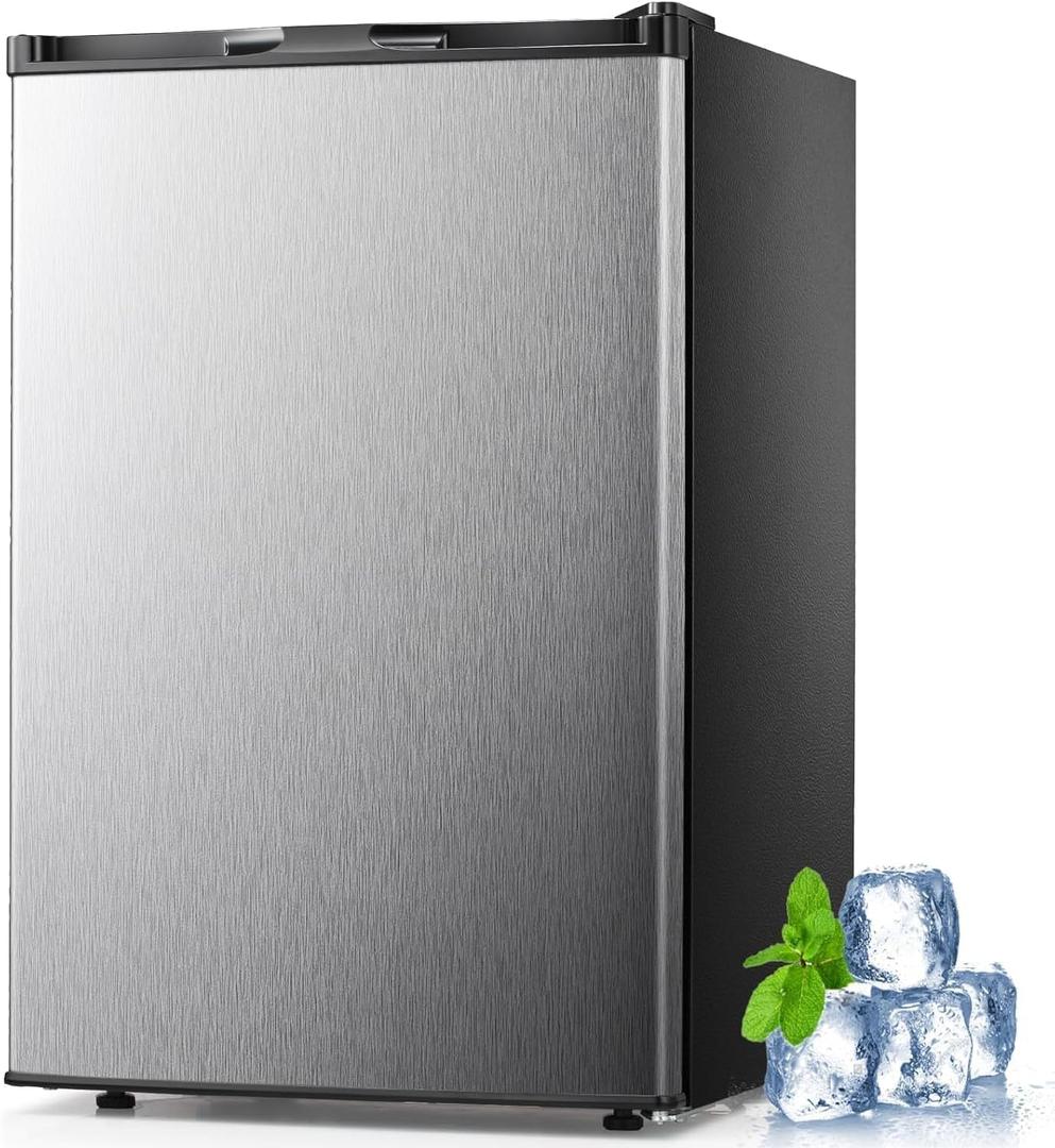 Electactic 3.0 Cu.ft Small Freezer, Mini Upright Freezer, Silver
7 Adjustable Thermostat, Removable Shelves, Reversible Single Door, for Bedroom/Home/Dorms/Apartment
