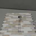 Art3d 10-Sheet Heavy-Duty Peel and Stick Backsplash, Waterproof Wall Tiles Stick on Kitchen Backsplash Living Space, Beige & White (12 x 12 Inch)