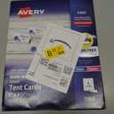 Avery Printable Tent Cards with Sure Feed Technology, 2" x 3.5", White, 160 Blank Place Cards for Laser or Inkjet Printers (5302)