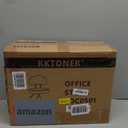 KKTONER Rolling Stool with Mid Back Height Adjustable Chair PU Leather Swivel Chair with Wheels for Office Home Task Drafting (Black)