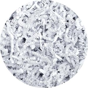 Hampton Distribution White Crinkle Paper Filler, 2lb Shredded Paper For Gift Baskets, Basket Filler for Birthdays, Weddings, Showers & Holidays
