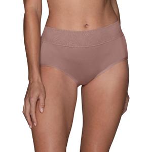 Vanity Fair Women's Effortless Panties for Everyday Wear, Buttery Soft Fabric & Lace, 10, Brief - Baked Blush