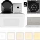 Bathroom Exhaust Fan with Light 1000 Lumens, Dimmable, 5 CCT Color Modes, Quiet 1.2 Sone, 100CFM, Ceiling Mounted Vents, Ventilation Fan and Light Combo for Bathrooms up to 100 sq ft , White