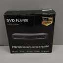 DVD Players for TV with HDMI,Plays All Regions and Formats,CD Player for Home,Support 1080P Video/CD/DVD/VCD/JPEG/USB, Remote, HDMI and RCA Cables Included