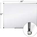 XIWODE 32x44 Inch Large Magnetic Dry Erase Board, Wall-Mounted Whiteboard Silver Aluminum Frame, Smooth Durable No Ghosting for Home School Office Conference